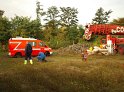 LKW faehrt in den Rhein Langel Hitdorf Faehre P290